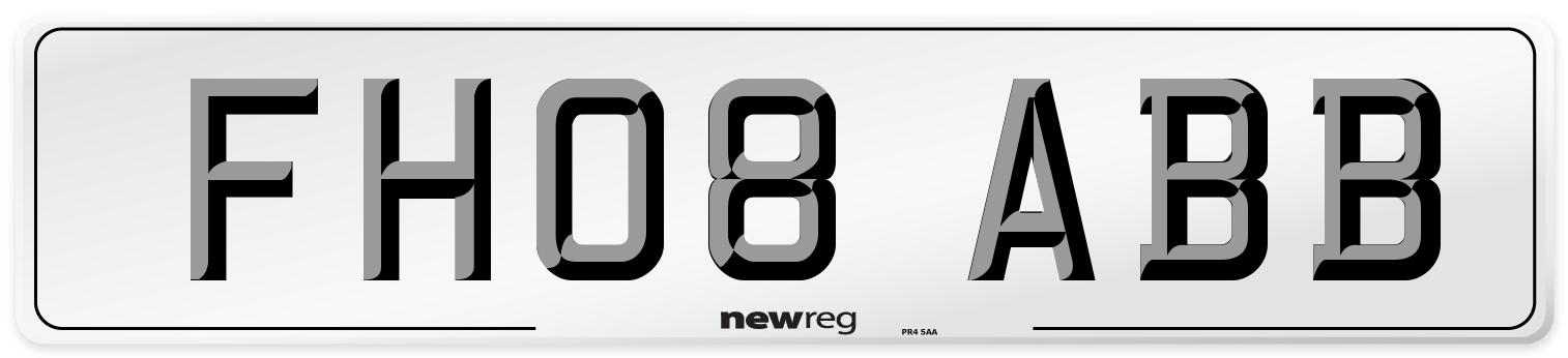 FH08 ABB Number Plate from New Reg